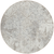 8' Ivory Beige And Taupe Round Floral Washable Indoor Outdoor Area Rug