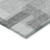 10' X 14' Silver And Charcoal Abstract Washable Indoor Outdoor Area Rug