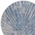 8' Blue Gray And Silver Round Abstract Washable Indoor Outdoor Area Rug - 608219137168