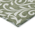 8' X 10' Fern Green And Ivory Floral Washable Indoor Outdoor Area Rug