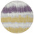 8' Silver Ivory And Purple Round Striped Washable Indoor Outdoor Area Rug