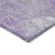 8' Lavender And Ivory Round Floral Washable Indoor Outdoor Area Rug - Lavender, Ivory