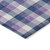 8' X 10' Navy Blue Purple And Beige Plaid Washable Indoor Outdoor Area Rug