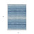 10' X 14' Blue And Ivory Abstract Washable Indoor Outdoor Area Rug Transitional Style - Blue, Ivory Color