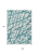9' X 12' Teal Blue And Ivory Abstract Washable Indoor Outdoor Area Rug
