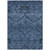 9' X 12' Navy Blue And Denim Blue Floral Washable Indoor Outdoor Area Rug - Navy Blue, Denim Blue