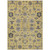 10' X 14' Yellow Gray And Charcoal Oriental Washable Indoor Outdoor Area Rug