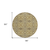 8' Brown Beige And Tan Round Medallion Washable Indoor Outdoor Area Rug