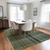 10' X 14' Green Plaid Washable Non Skid Indoor Outdoor Area Rug
