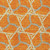 10' X 14' Orange And Blue Geometric Washable Indoor Outdoor Area Rug