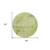 8' Lime Green And Ivory Round Abstract Washable Indoor Outdoor Area Rug