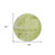 8' Lime Green And Ivory Round Abstract Washable Indoor Outdoor Area Rug
