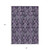 8' X 10' Eggplant Purple And Lavender Damask Washable Indoor Outdoor Area Rug