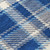 8' Round Navy and Ivory Round Plaid Washable Non Skid Indoor Outdoor Area Rug