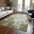 10' X 14' Olive Green And Ivory Abstract Washable Indoor Outdoor Area Rug - 880016594690