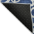 8' X 10' Navy Blue And Ivory Damask Washable Indoor Outdoor Area Rug
