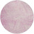 8' Pink And Ivory Round Abstract Washable Indoor Outdoor Area Rug - Pink, Ivory