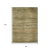 8' X 10' Fern Green And Taupe Abstract Washable Indoor Outdoor Area Rug