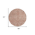 8' Pink And Brown Round Moroccan Washable Indoor Outdoor Area Rug