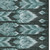 8' X 10' Teal Blue Aqua And Charcoal Southwestern Washable Indoor Outdoor Area Rug