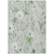 8' X 10' Mint Green And Ivory Floral Washable Indoor Outdoor Area Rug