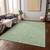 10' X 14' Sage And Artichoke Green Floral Washable Indoor Outdoor Area Rug