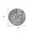 8' Round Gray and Ivory Round Abstract Washable Non Skid Indoor Outdoor Area Rug - Gray, Ivory