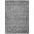 9' X 12' Gray Oriental Washable Indoor Outdoor Area Rug
