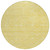 8' Gold Round Floral Washable Indoor Outdoor Area Rug