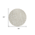 8' Beige And Ivory Round Abstract Washable Indoor Outdoor Area Rug