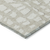 8' Beige And Ivory Round Abstract Washable Indoor Outdoor Area Rug