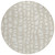 8' Beige And Ivory Round Abstract Washable Indoor Outdoor Area Rug