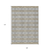 9' X 12' Gray Ivory And Brown Geometric Washable Indoor Outdoor Area Rug