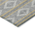 9' X 12' Gray Ivory And Brown Geometric Washable Indoor Outdoor Area Rug