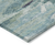 8' X 10' Sage Teal Blue And Navy Blue Abstract Washable Indoor Outdoor Area Rug