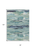 8' X 10' Sage Teal Blue And Navy Blue Abstract Washable Indoor Outdoor Area Rug