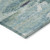 8' X 10' Sage Teal Blue And Navy Blue Abstract Washable Indoor Outdoor Area Rug