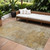 9' X 12' Beige Taupe And Ivory Abstract Washable Indoor Outdoor Area Rug