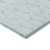 8' X 10' Sky Blue And Beige Ogee Washable Indoor Outdoor Area Rug