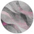 8' Pink Gray And Silver Round Abstract Washable Indoor Outdoor Area Rug