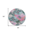 8' Teal Blue And Aqua Round Floral Washable Indoor Outdoor Area Rug
