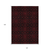 10' X 14' Red And Black Medallion Washable Indoor Outdoor Area Rug