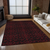 10' X 14' Red And Black Medallion Washable Indoor Outdoor Area Rug