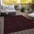 10' X 14' Red And Black Medallion Washable Indoor Outdoor Area Rug