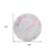 8' Round Gray and Pink Round Abstract Washable Non Skid Indoor Outdoor Area Rug