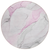 8' Round Gray and Pink Round Abstract Washable Non Skid Indoor Outdoor Area Rug