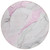 8' Round Gray and Pink Round Abstract Washable Non Skid Indoor Outdoor Area Rug - Gray, Pink