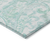 9' X 12' Turquoise And Ivory Paisley Washable Indoor Outdoor Area Rug