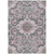 8' X 10' Pink And Charcoal Damask Washable Indoor Outdoor Area Rug