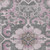 8' X 10' Pink And Charcoal Damask Washable Indoor Outdoor Area Rug